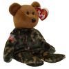 TY Beanie Baby - HERO the USO Military Bear (w/ US Reversed Flag on Arm) (8.5 inch) (Mint)