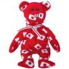 TY Beanie Baby - HIKARI the Bear *w/ FLAG NOSE*  (8 inch) (Mint)