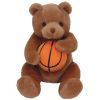 TY Beanie Baby - HOOPS the Basketball Bear (6.5 inch) (Mint)