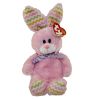 TY Beanie Baby - HOPPITY the Fuzzy Pink Bunny (8 inch) (Mint)