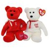 TY Beanie Babies - I LOVE YOU the Bears (set of 2) (9.5 inch) (Mint)