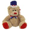 TY Beanie Baby - INDEPENDENCE the Bear (Red Version) (8 inch) (Mint)