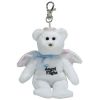 TY Beanie Baby - BRAVO the Angel Flight Bear ( Metal Key Clip - Australian Exclusive ) (5.5 inch) (M