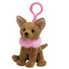 TY Beanie Baby - DIVALECTABLE the Chihuahua Dog ( Plastic Key Clip ) (Mint)