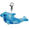TY Beanie Baby - DOCKS the Dolphin ( Metal Key Clip ) (5 inch) (Mint)