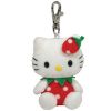TY Beanie Baby - HELLO KITTY ( STRAWBERRY ) ( Metal Key Clip - UK Exclusive) (3 inch) (Mint)