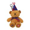 TY Beanie Baby - LAUGHTER the Bear ( Key Clip ) (4 inch - Mint)