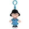 TY Beanie Baby - LUCY ( Peanuts - Plastic Key Clip ) (4.5 inch) (Mint)