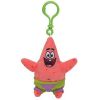 TY Beanie Baby - PATRICK STAR ( SpongeBob Squarepants - Plastic Key Clip ) (4 inch) (Mint)