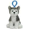 TY Beanie Baby - SLUSH the Husky Dog ( Plastic - Key Clip ) (4 inch) (Mint)