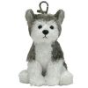 TY Beanie Baby - SLUSH the Husky Dog ( Metal Key Clip ) (4 inch) (Mint)