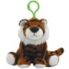 TY Beanie Baby - STRIPEY the Tiger ( Plastic Key Clip ) (Mint)