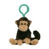 TY Beanie Baby - SWINGER the Monkey ( Plastic Key Clip ) (4.5 inch) (Mint)