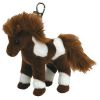 TY Beanie Baby - THUNDERBOLT the Horse ( Metal Key Clip ) (4.5 inch) (Mint)