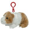 TY Beanie Baby - TWITCH the Guinea Pig ( Plastic Key Clip ) (4 inch) (Mint)