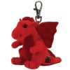 TY Beanie Baby - Y DDRAIG GOCH the Dragon ( Metal Key Clip - UK Exclusive ) (3.5 inch) (Mint)