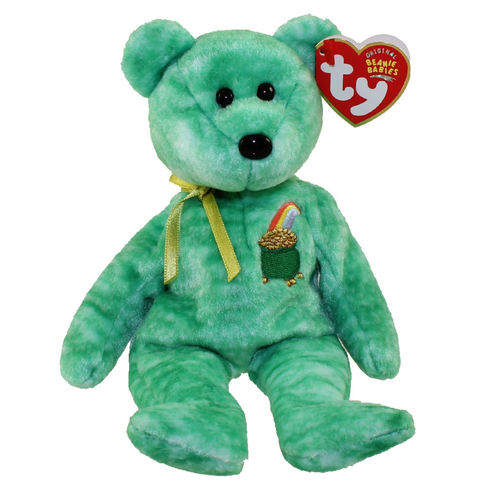 green ty beanie bear