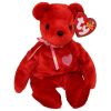 TY Beanie Baby - KISS-e the Old Face Valentines Day Bear (8 inch - Mint)