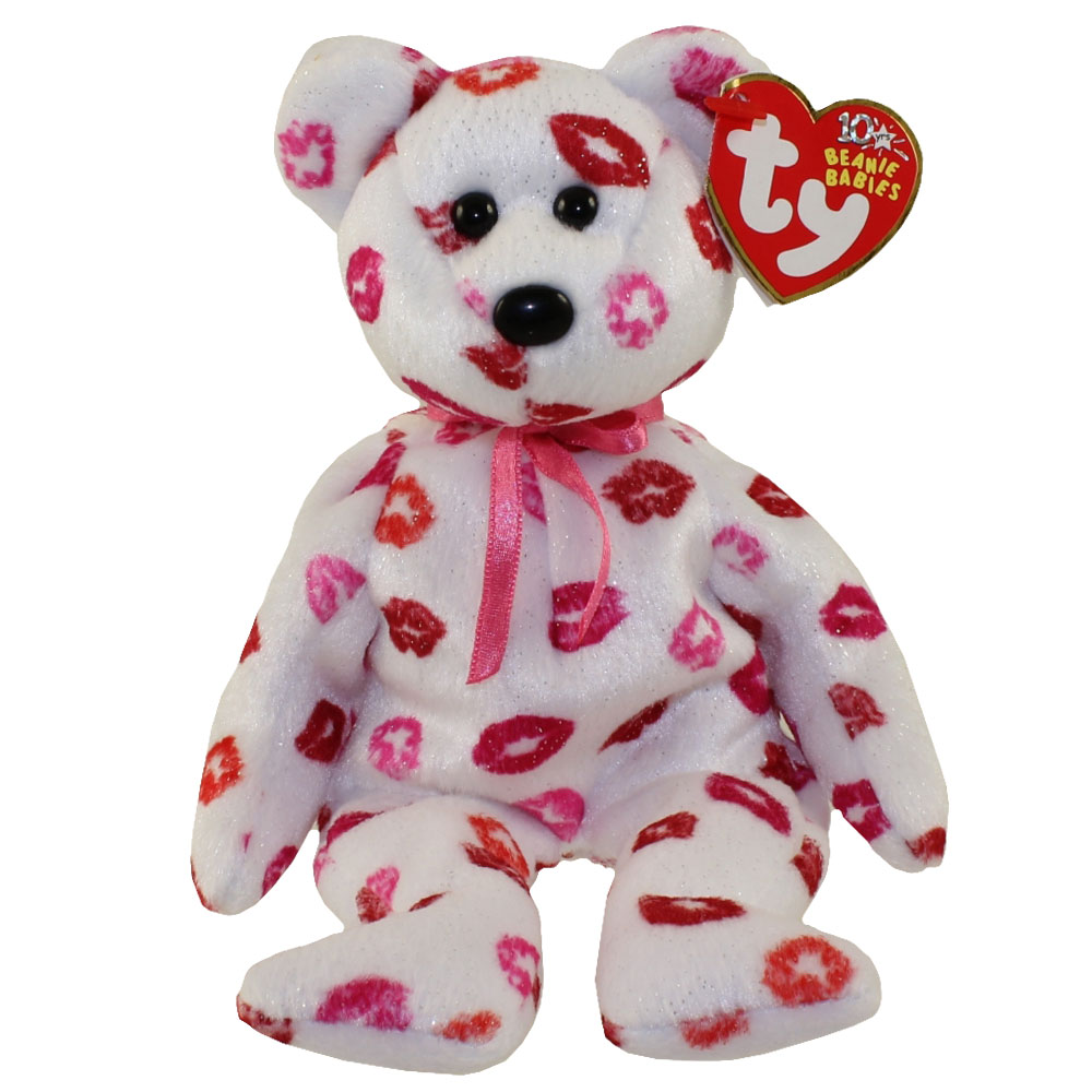 TY Beanie Baby - KISSY the Bear (9 inch) (Mint): Sell2BBNovelties.com ...