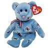 TY Beanie Baby - KOREA the Bear *w/ FLAG NOSE* (8.5 inch) (Mint)