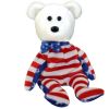 TY Beanie Baby - LIBERTY the Bear (White Head Version) (8.5 inch) (Mint)