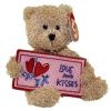 TY Beanie Baby - LOVE AND KISSES the Bear (5 inch) (Mint)