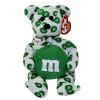 TY Beanie Baby - GREEN the M&M's Bear (8.5 inch) (Mint)