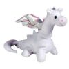 TY Beanie Baby - MAGIC the White Dragon (7 inch) (Mint)