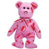 TY Beanie Baby - MAJU the Bear *w/ FLAG NOSE* (8.5 inch) (Mint)