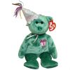 TY Beanie Baby - MAY the Teddy Birthday Bear (w/ hat) (9.5 inch) (Mint)