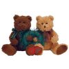 TY Beanie Babies - MERRY KISS-MAS the Holiday Bears (set of 2) (8 inch) (Mint)