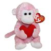 TY Beanie Baby - MISCHIEF the Valentine's Monkey (5 inch) (Mint)