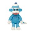 TY Beanie Baby - MY LITTLE MONKEY the Sock Monkey (Blue) (10 inch) (Mint)