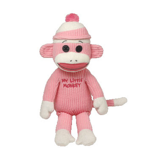 pink sock monkey