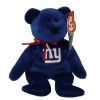 TY Beanie Baby - NFL Football Bear - NEW YORK GIANTS (8.5 inch) (Mint)