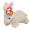 TY Beanie Baby - NIBBLER the White Rabbit (6 inch) (Mint)