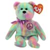 TY Beanie Baby - PEACE the Ty-Dye Bear (2010 Version) (8.5 inch) (Mint)