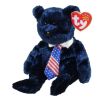 TY Beanie Baby - POPS the Bear (USA TIE Version) (8.5 inch) (Mint)