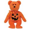 TY Beanie Baby - PUNKIN FACE the Bear w/Black Pumpkin Face  (8.5 inch) (Mint)