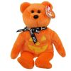 TY Beanie Baby - PUNKIN FACE the Bear w/Yellow Pumpkin Face (8.5 inch) (Mint)