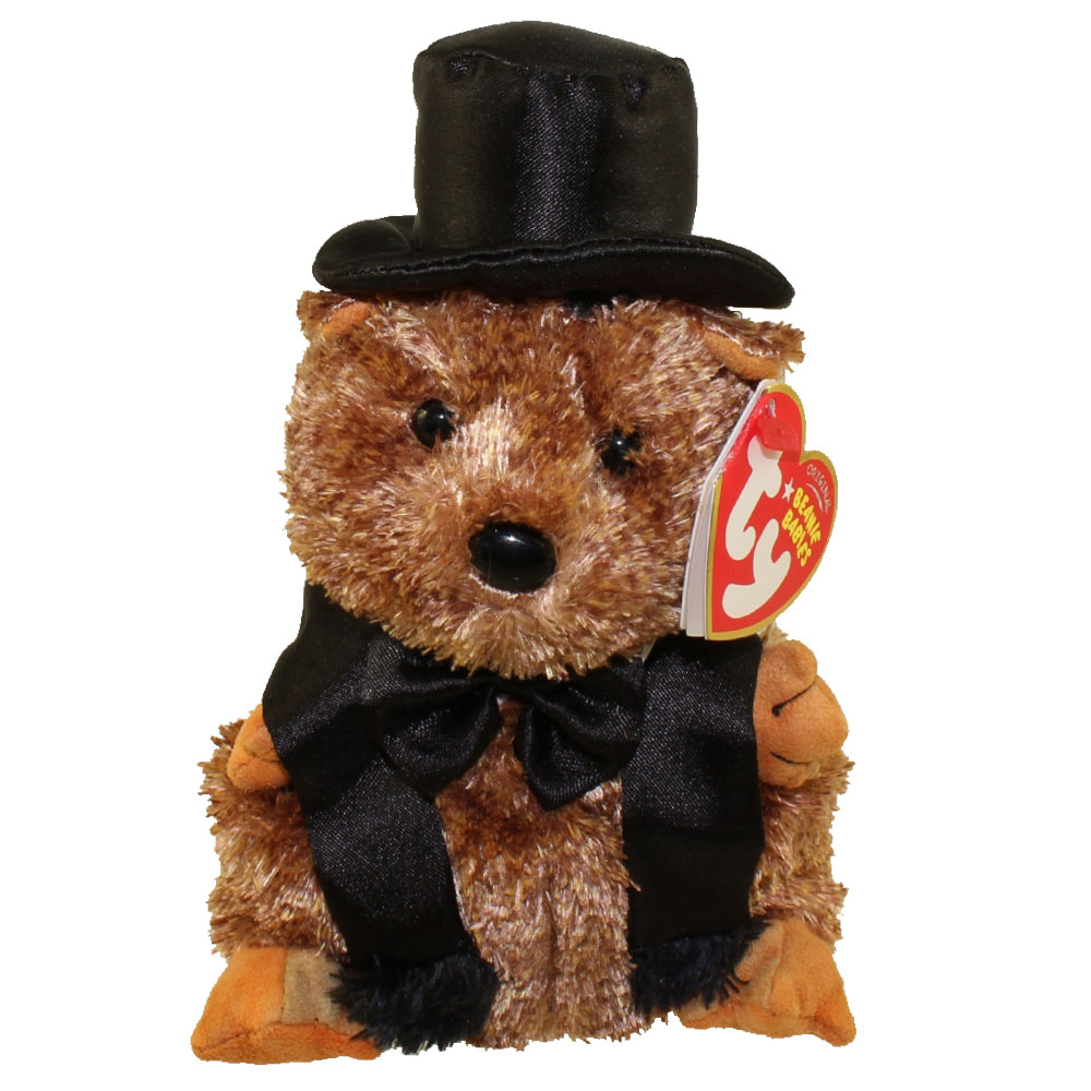 TY Beanie Baby - PUNXSUTAWNEY PHIL 2007 the Groundhog (6.5 inch) (Mint