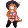 TY Beanie Baby - PUSS IN BOOTS the Cat (Holding Candy Cane) (8.5 inch) (Mint)