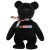 TY Beanie Baby - RACER the Nascar Bear ( Black Version ) (8.5 inch) (Mint)