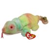 TY Beanie Baby - RAINBOW the Chameleon (tye-dyed) (9 inch) (Mint)