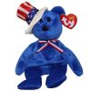 TY Beanie Baby - SAM the Bear (Blue Version) (9 inch) (Mint)