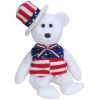 TY Beanie Baby - SAM the Bear (White Version) (9 inch) (Mint)