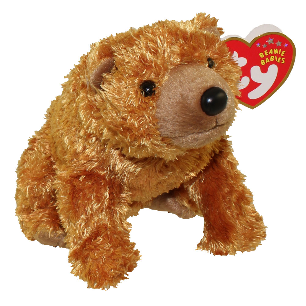 ty brown bear stuffed animal