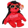 TY Beanie Baby - SHAKE RATTLE & BEANIE the Elvis Bear (9 inch) (Mint)