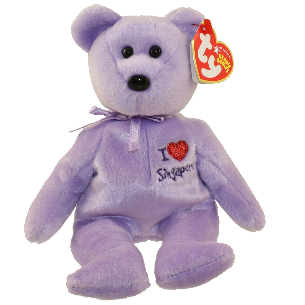 TY Beanie Baby - SINGAPORE the Bear (I Love Singapore ) (8.5 inch ...