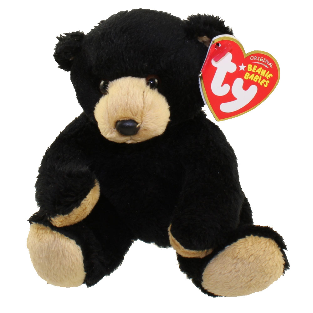 TY Beanie Baby - SNACKS the Black Bear (5 inch) (Mint